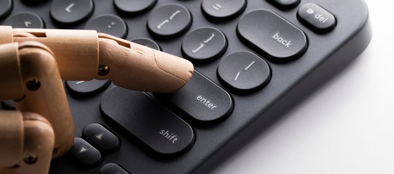 Pressing Enter on the Keyboard