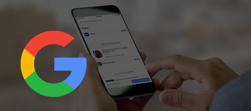 Google Logo and Mobile Phone