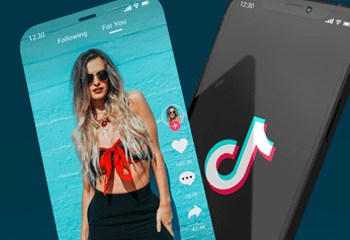 phone screen with tiktok